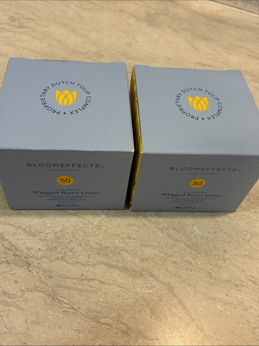 Bloomeffects Whipped Butter Crème SPF 50 - Light Blue & Yellow Box (Set of 2)
